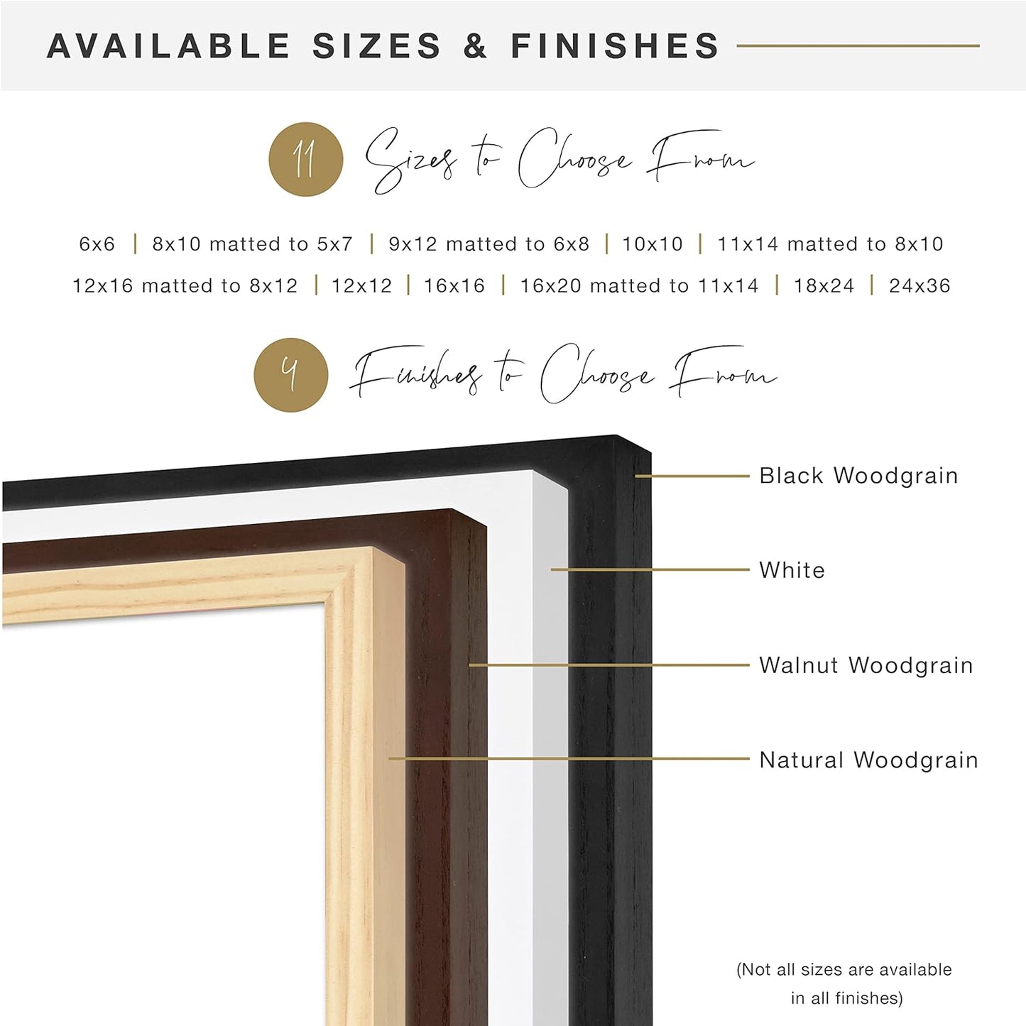 MCS Canvas Float Frames 8x10 Frame, Black Frame for Finished Canvases, Vertical & Horizontal Wall Hanging Frame with Adhesive for Canvas Paintings (1-Pack)
