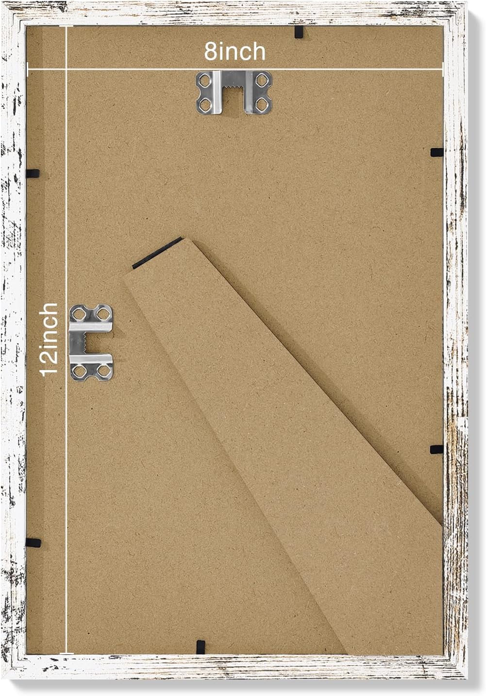 Vittanly 8x10 Picture Frames Set of 9, Shatter Resistant Plexiglass, Display 5x7 Pictures with Mat or 8x10 without Mat, Photo Frames for Wall or Tabletop, Engineered Wood, Black - Colors A