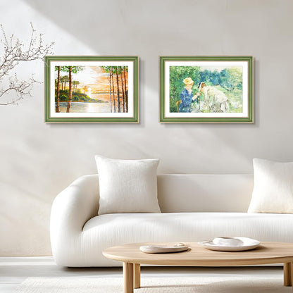 Golden State Art, 11x14 Photo Frame with Mat for Pictures 8x10 and Real Glass (Dark Gold Brown & Bronze Pewter Panel with White Color Mat, 1.25 Inch Frame Border)