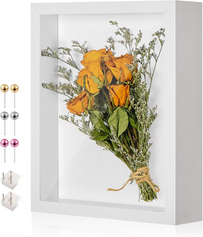 11x14 Shadow Box Display Case Picture Frame with Soft Linen Back, Large Deep Black Shadow Box 11x14 for Flowers Medal Display Case Jersey pet Graduation Memorabilia Baby Ltems Crafts Photos