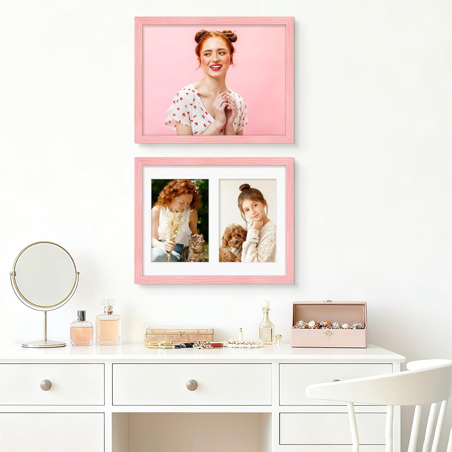 DUENPY 14x26 Collage Picture Frame 4x6 Collage Picture Frame Displays Twelve 4x6 inch Photos Available Horizontal Wall Mounting Display and Vertical Black - Colors B
