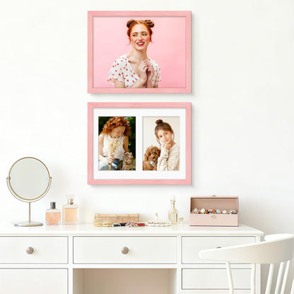 DUENPY 14x26 Collage Picture Frame 4x6 Collage Picture Frame Displays Twelve 4x6 inch Photos Available Horizontal Wall Mounting Display and Vertical Black - Colors B