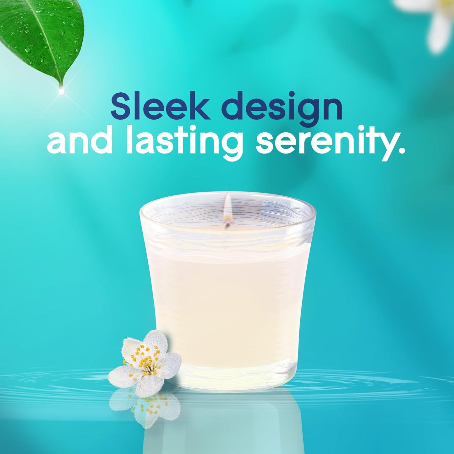 Glade 1-Wick Scented Candle Jar, Angel Whispers, Air Freshener Infused with Essential Oils, 4.08 Oz, 2 Count