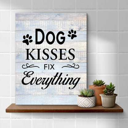 Inspirational Farmhouse Canvas Print Wall Art Decor One Small Positive Thought in the Morning Can Change Your Whole Day Sign Painting Plaque Rustic Home Decoration (8 X 8 Inches, Framed)