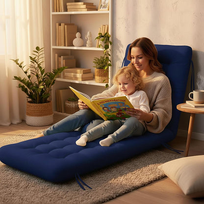 Vercraft Long Floor Cushion Large Floor Cushion with Brushed Cotton Jumbo Lounger Pillow for Outdoor Indoor Bay Window Meditation Yoga Reading Sleeping(Pink)
