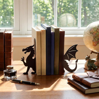 Geelin Peeping Cat Metal Bookends Set of 2 Cute Book Ends for Shelves Decorative Bookshelf Home Office Desk Bookshelf Decor Gift for Cat Lovers and Reading Enthusiasts