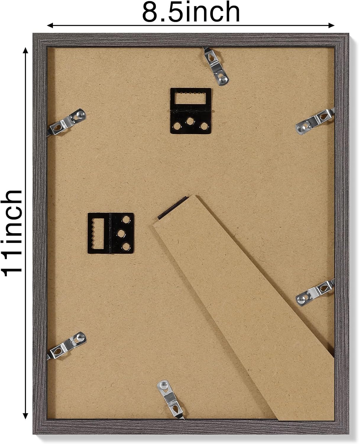 Vittanly 11x14 Picture Frame, Display Pictures 8x10 with Mat or 11x14 without Mat, Photo Frame for Wall Mounting, Black, 1 Pack - Colors B