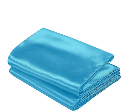 SiinvdaBZX 4 Pcs Royal Blue Satin Table Runner 12 x 108 inches Long, Bright Smooth Satin Wedding Table Runner Decorations for Birthday Parties, Buffet, Banquets, Graduations, Engagements