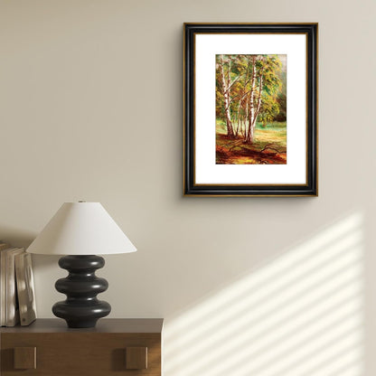 Golden State Art, 11x14 Photo Frame with Mat for Pictures 8x10 and Real Glass (Dark Gold Brown & Bronze Pewter Panel with White Color Mat, 1.25 Inch Frame Border)