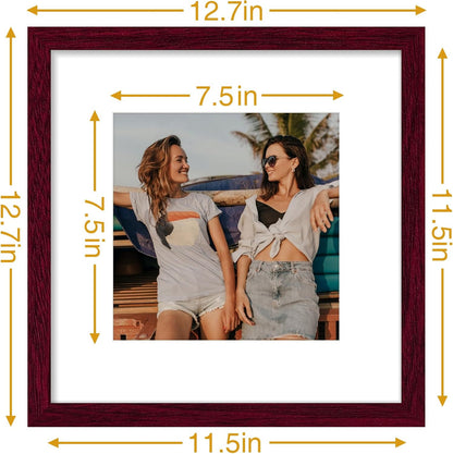 Vittanly 11x14 Picture Frame, Display Pictures 8x10 with Mat or 11x14 without Mat, Photo Frame for Wall Mounting, Black, 1 Pack - Colors B