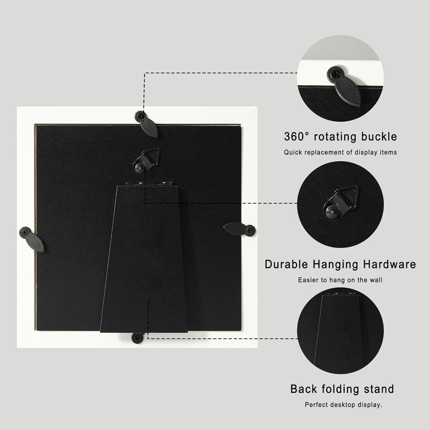 12x16 Large Shadow Box Picture Frame Display Case with Soft Linen Back, White Wooden Memory Shadow Box Frame with Tempered Glass Cover for Wall Display