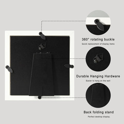 12x16 Large Shadow Box Picture Frame Display Case with Soft Linen Back, White Wooden Memory Shadow Box Frame with Tempered Glass Cover for Wall Display