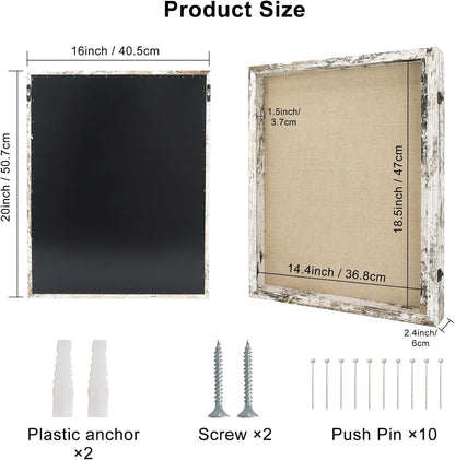 GraduatePro Shadow Box Frame 11x14 Display Case with Linen Back, Real Glass Window Door with Hinge, Picture Frame Wedding Bouquet Memorabilia Medals Photos Memory Box for Keepsakes, Carbonized Black