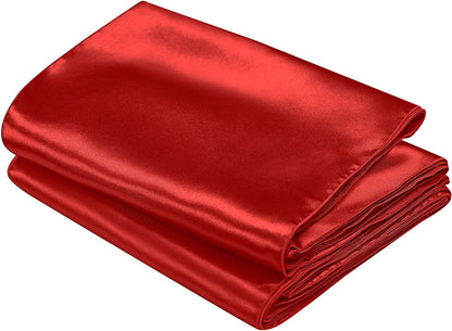 SiinvdaBZX 4 Pcs Royal Blue Satin Table Runner 12 x 108 inches Long, Bright Smooth Satin Wedding Table Runner Decorations for Birthday Parties, Buffet, Banquets, Graduations, Engagements