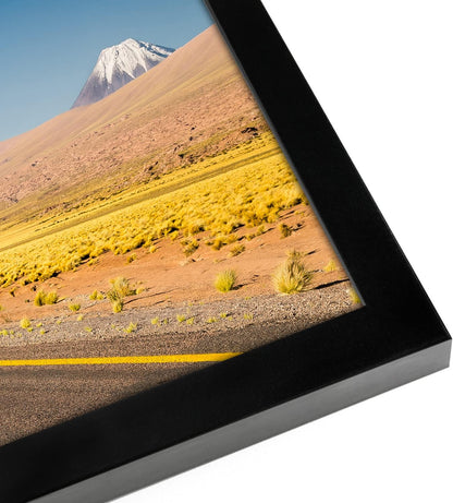 Americanflat 12x18 Poster Frame with Shatter-Resistant Glass - Signature Collection - Gallery-Style Frames Made of Engineered Wood - Photo Frame for Wall Display - Black - Colors B