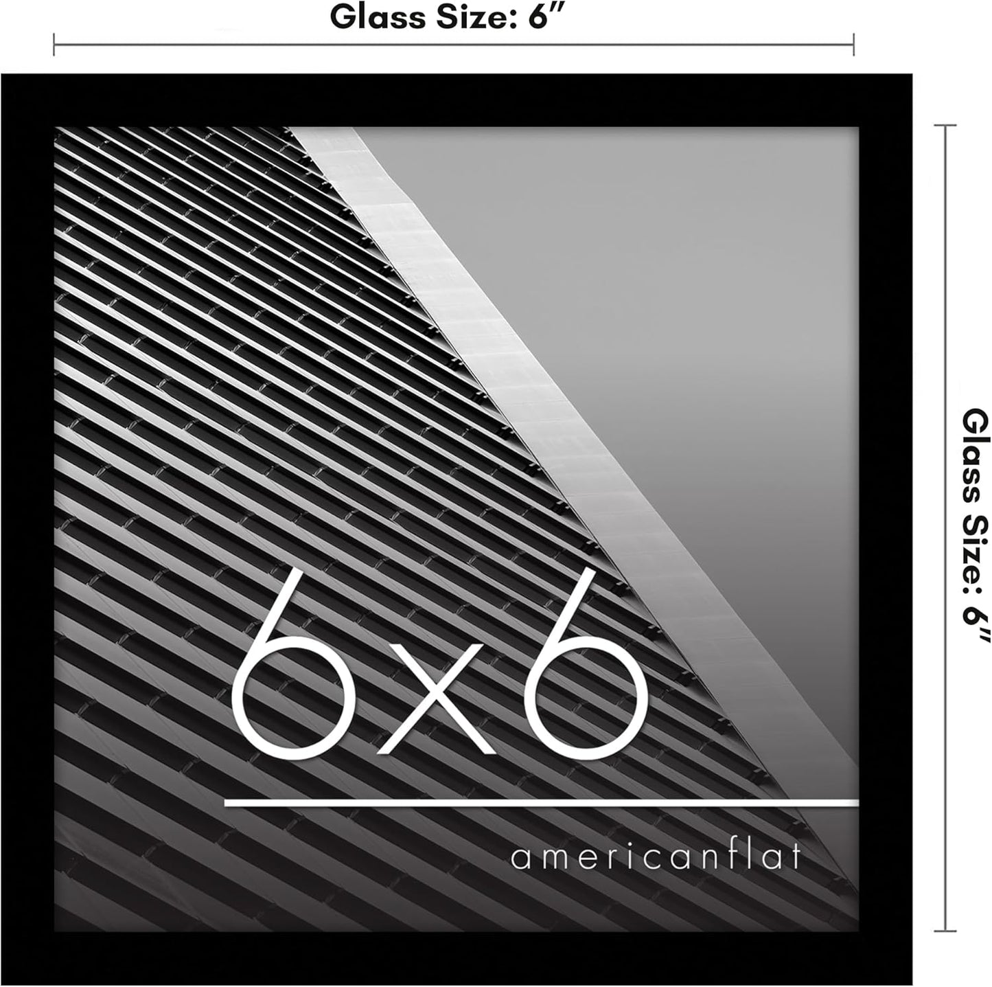 Americanflat 24x36 Poster Frame with Polished Plexiglass - Streamline Collection - Thin Border Picture Frame for Wall Display - Hanging Hardware Included - Black - Colors D