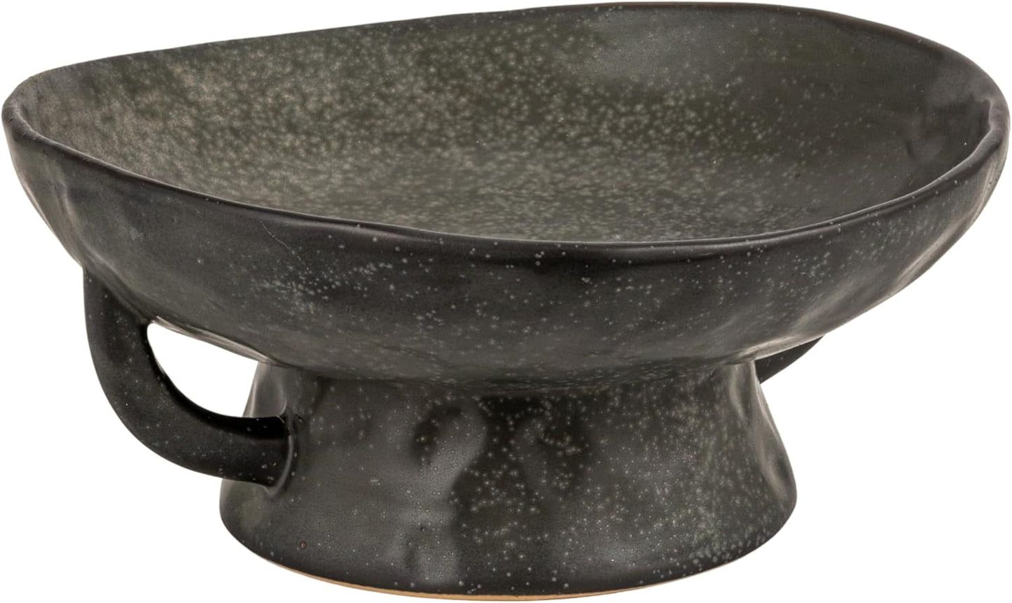 Creative Co-Op Stoneware Bowl w Reactive Glaze, White