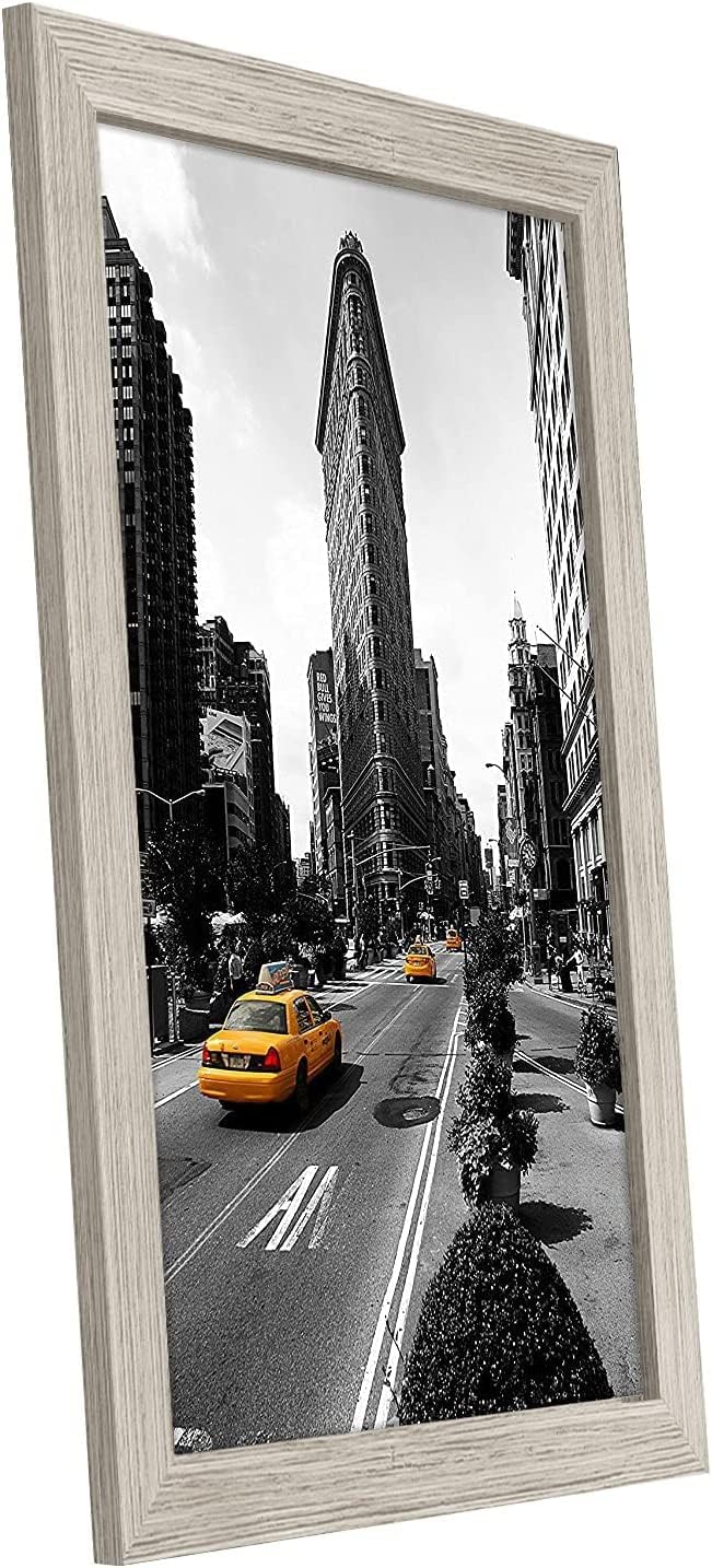 Americanflat 12x18 Poster Frame with Shatter-Resistant Glass - Signature Collection - Gallery-Style Frames Made of Engineered Wood - Photo Frame for Wall Display - Black - Colors C