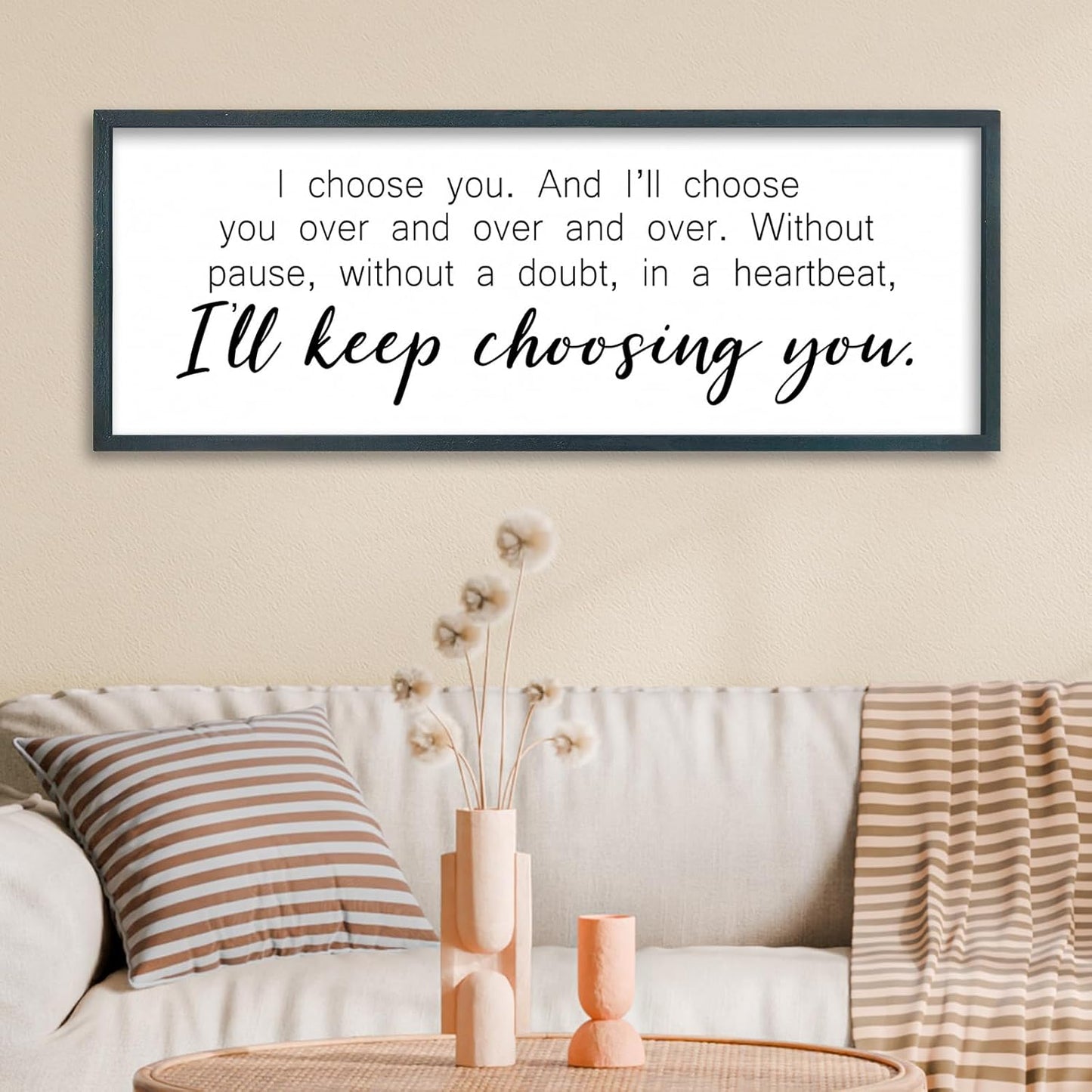 FZMHASLWW Gather Sign Wall Decor 32"×12" Large Wooden Framed for Dining Room Simple Home Kitchen Hanging Art (Wood)
