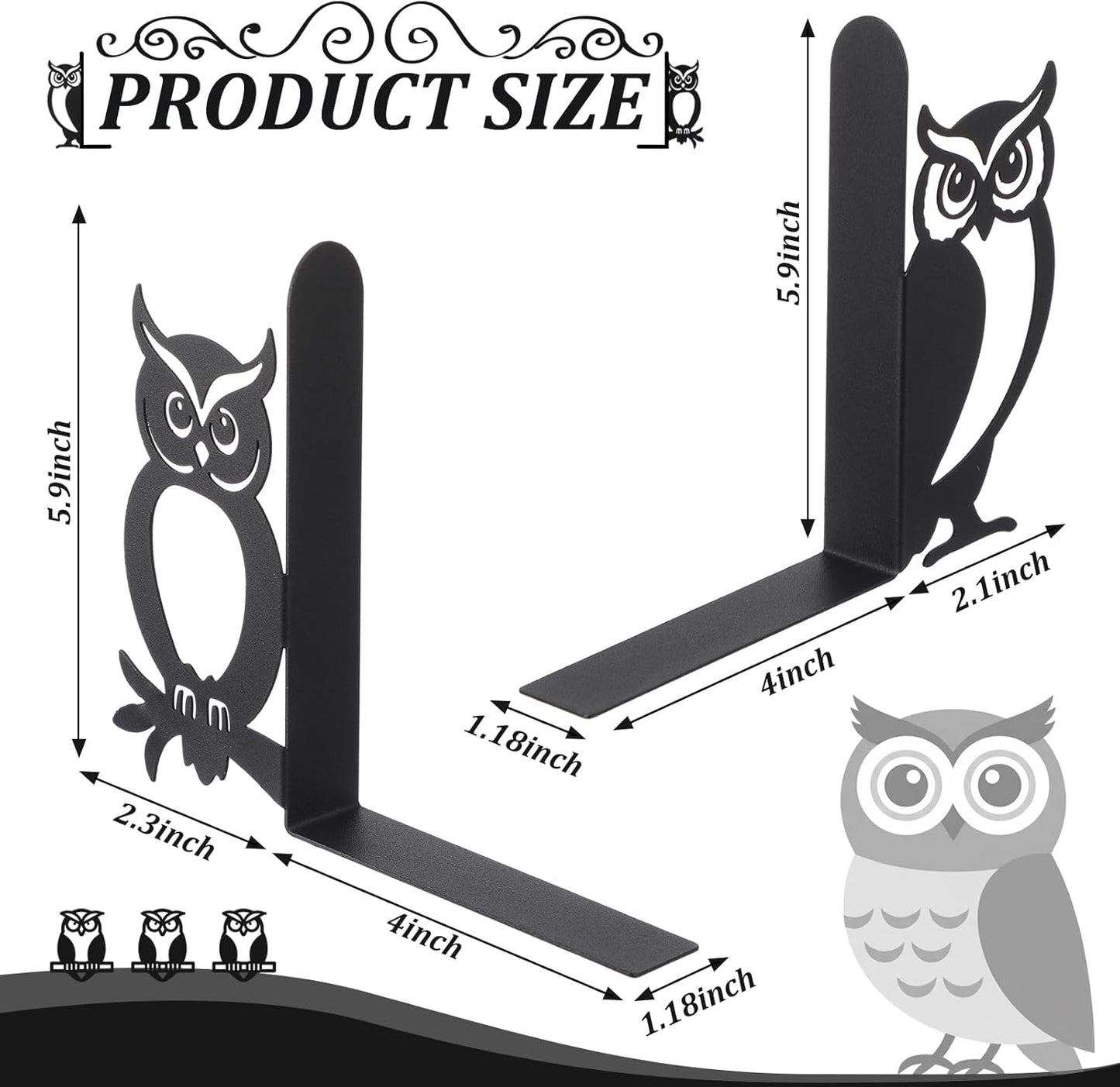 Geelin Peeping Cat Metal Bookends Set of 2 Cute Book Ends for Shelves Decorative Bookshelf Home Office Desk Bookshelf Decor Gift for Cat Lovers and Reading Enthusiasts