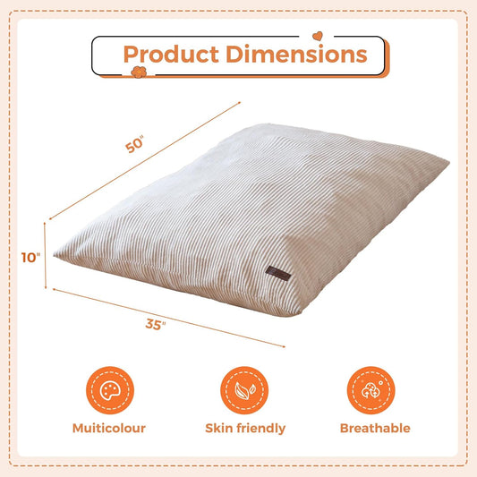 MAXYOYO 3 in 1 Kids Bean Bag Chair Couch, Convertible Chair Folds from Bean Bag to Lounger, Child Floor Sofa for Gaming, Reading, Floor Mattress with High-Density Foam Filling