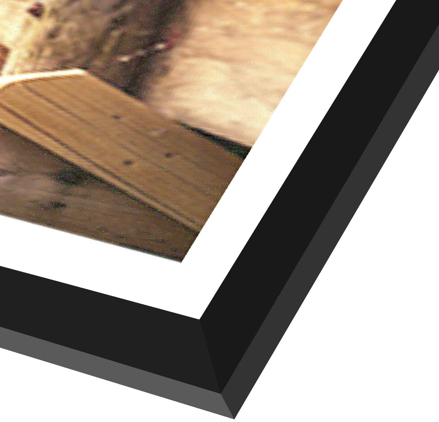 Americanflat 4x6 Collage Picture Frame with Shatter-Resistant Glass - Fits Five 4x6 Photos or Use as One 11x14 Picture Frame - Signature Collection - Collage Frames for Wall Display - Black