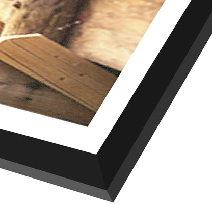 Americanflat 4x6 Collage Picture Frame with Shatter-Resistant Glass - Fits Five 4x6 Photos or Use as One 11x14 Picture Frame - Signature Collection - Collage Frames for Wall Display - Black