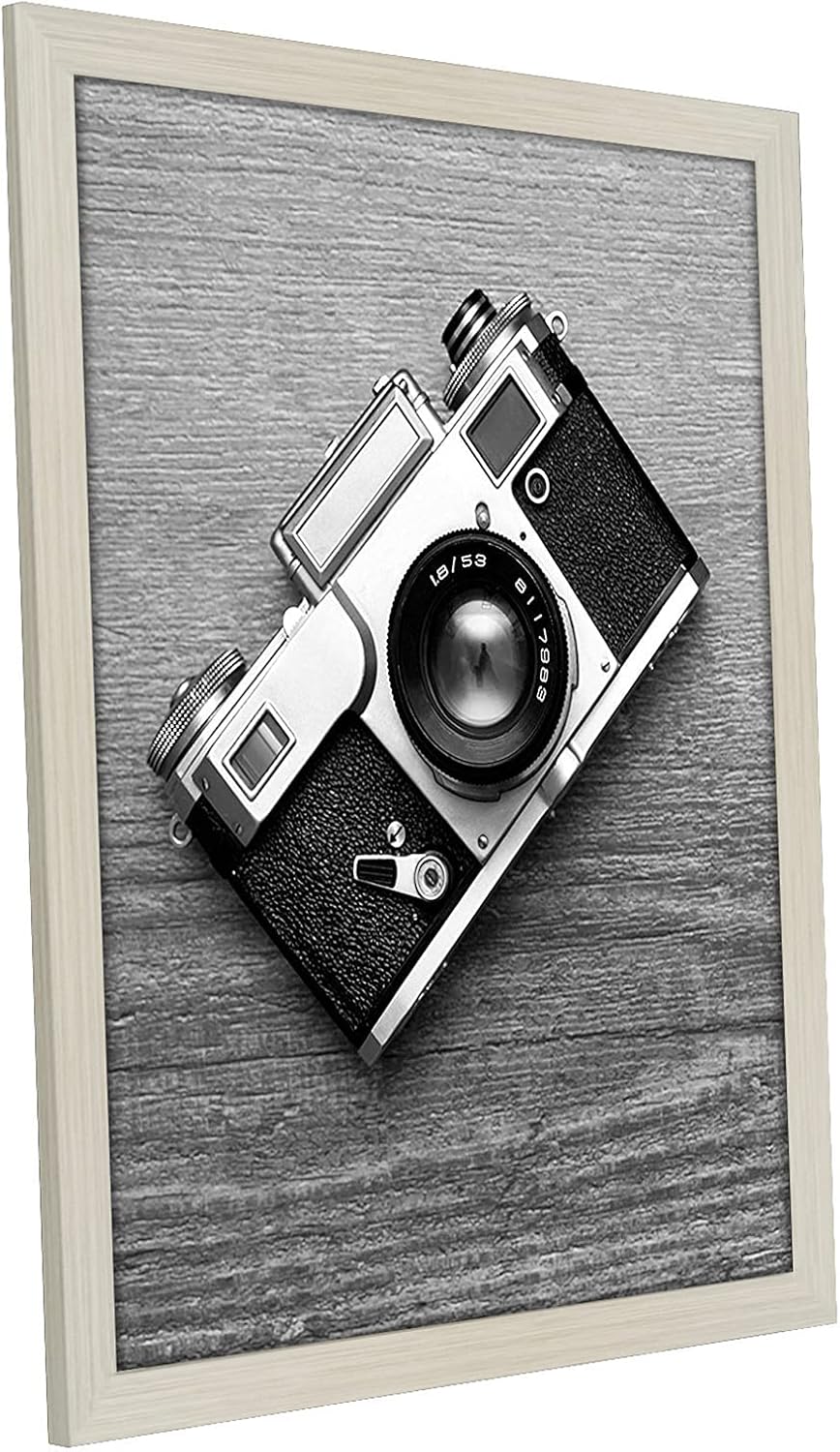 Americanflat 16x20 Picture Frame with Polished Plexiglass - Black Picture Frame - Wide Photo Frames Made of Engineered Wood for Vertical or Horizontal Wall Display - Epic Collection - Black - Colors B