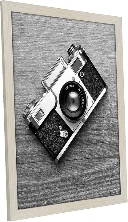 Americanflat 16x20 Picture Frame with Polished Plexiglass - Black Picture Frame - Wide Photo Frames Made of Engineered Wood for Vertical or Horizontal Wall Display - Epic Collection - Black - Colors B
