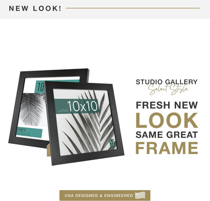 MCS Studio Gallery 16x24 Poster Frame Black Woodgrain Engineered Wood, Vertical & Horizontal Wall Hanging Large Picture Frame for Photos, Posters & Art Prints (1-Pack)