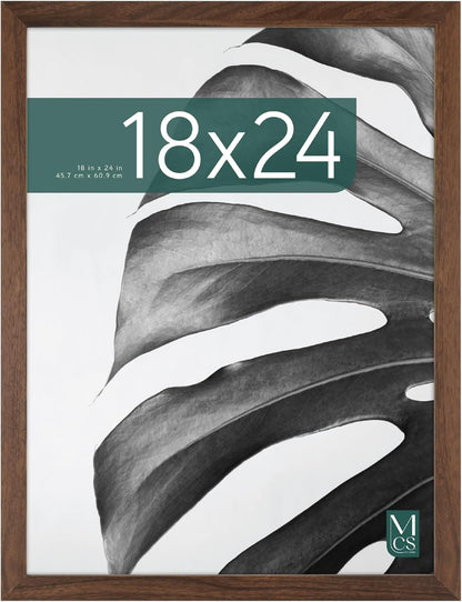 MCS Studio Gallery 16x24 Poster Frame Black Woodgrain Engineered Wood, Vertical & Horizontal Wall Hanging Large Picture Frame for Photos, Posters & Art Prints (1-Pack)
