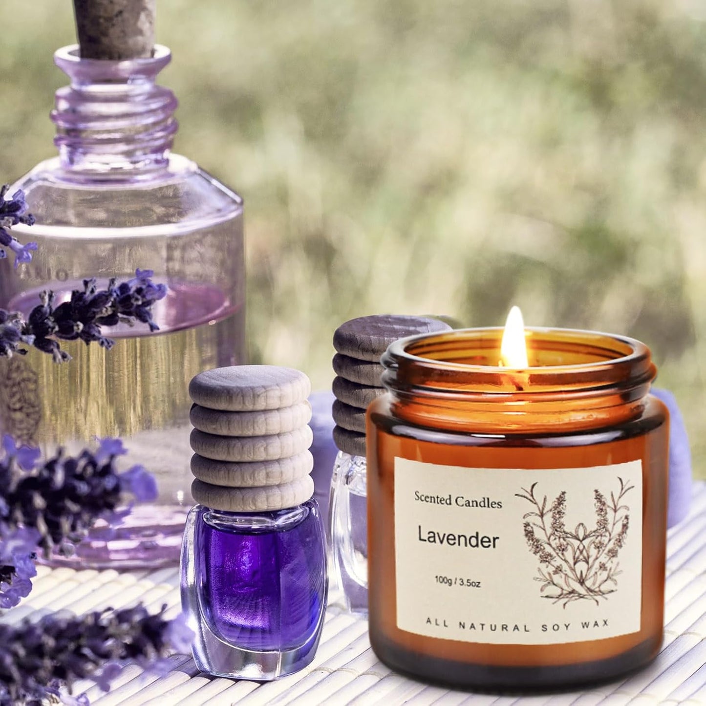 6-Pack Scented Candles for Home, 3.5 Oz Soy Wax Candles Gift Set with Lavender Chamomile & Eucalyptus Mint for Brithday Gifts Women, Mothers Day