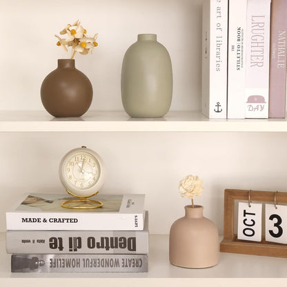 Modern Ceramic Vase Set of 5, Vases Home Decor Rustic Farmhouse Decorative Vase Pottery Vases for Bouquet Pampas Grass Dried Fresh Flowers, Table Living Room Kitchen Bedroom