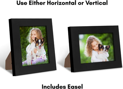 Americanflat 12x18 Poster Frame with Shatter-Resistant Glass - Signature Collection - Gallery-Style Frames Made of Engineered Wood - Photo Frame for Wall Display - Black - Colors B