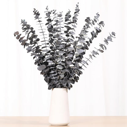 Tavkite 16 Pcs Dried Eucalyptus Stems, 17'' Natural Fresh Eucalyptus Leaves Branches Hanging for Shower, Preserved Real Plant Live Greenery for Home SPA Wall Bathroom Wedding Party Vase Decor