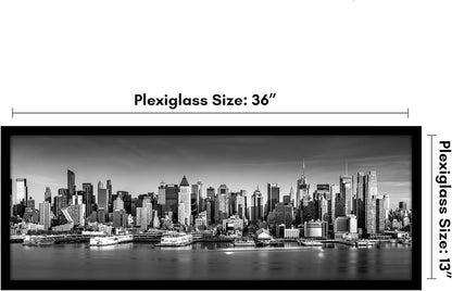 Americanflat 16x20 Picture Frame with Polished Plexiglass - Black Picture Frame - Wide Photo Frames Made of Engineered Wood for Vertical or Horizontal Wall Display - Epic Collection - Black - Colors B