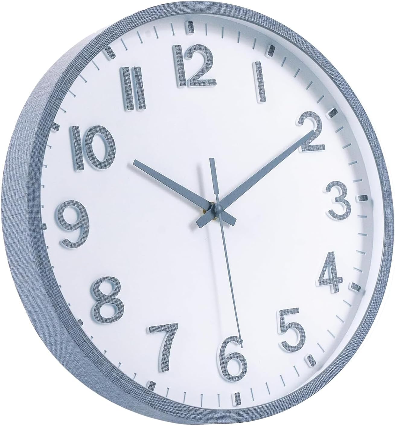 Wall Clocks Battery Operated 8 inch Modern Wall Clock,Silent Non Ticking Wall Clock for Living Room Bedroom Kitchen Office Classroom Decor (Green White)