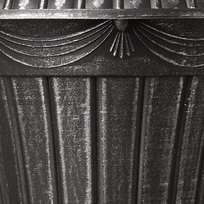 Arcadia Garden Products PL10CP Classic Traditional Plastic Urn Planter Indoor/Outdoor, 15" x 13", Brushed Copper