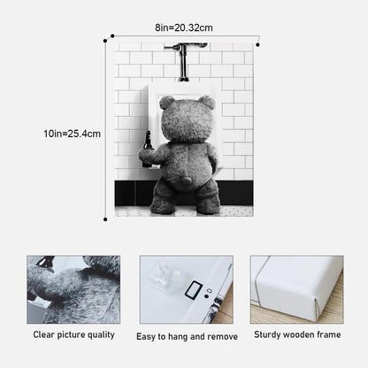 DIHSIEG 12x16 Canvas Wall Art funny bathroom wall art Print Poster Vintage Poster Frameless Floral Can be hung on the Wall Heal Your Heart poster Wall Art Canvas