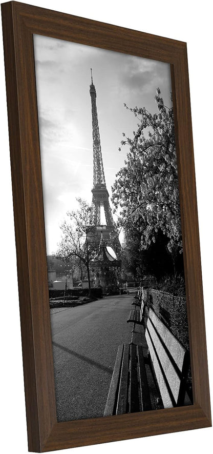 Americanflat 12x18 Poster Frame with Shatter-Resistant Glass - Signature Collection - Gallery-Style Frames Made of Engineered Wood - Photo Frame for Wall Display - Black - Colors A