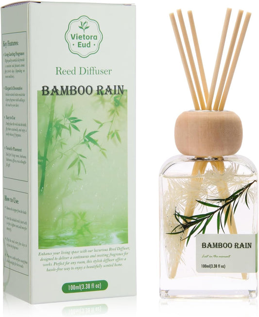Luxury Hotel Scent Reed Diffuser 100ml (3.38oz) | No.1898 Hotel Collection Diffuser Oil Inspired by Ritz Carlton | Home, Bathroom & Office Decor | Long-Lasting Room Freshener Gift Set