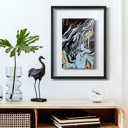 ONE WALL 11x14 Inch Floating Frame, Black Wood Double Glass Float Picture Frame Display 11x14/8x10/5x7 Inch Photos or Plant or Petal Specimens for Wall and Tabletop - Mounting Accessories Included