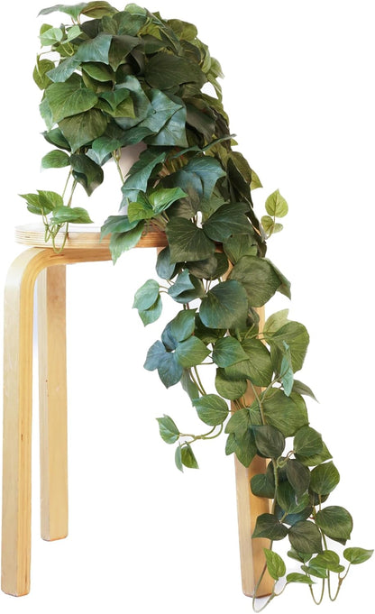 Retrograde 32" Realistic Fake Pothos Ivy Plant for Home Decor Indoor Silk Artificial Plant Large (Light Green)