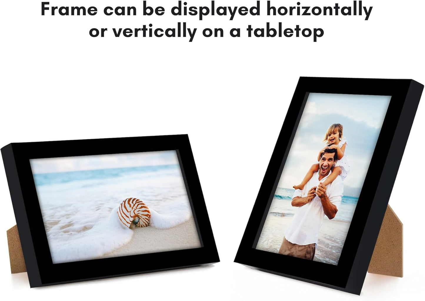 Americanflat 24x36 Poster Frame with Polished Plexiglass - Streamline Collection - Thin Border Picture Frame for Wall Display - Hanging Hardware Included - Black - Colors B