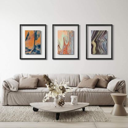 ONE WALL 11x14 Inch Floating Frame, Black Wood Double Glass Float Picture Frame Display 11x14/8x10/5x7 Inch Photos or Plant or Petal Specimens for Wall and Tabletop - Mounting Accessories Included