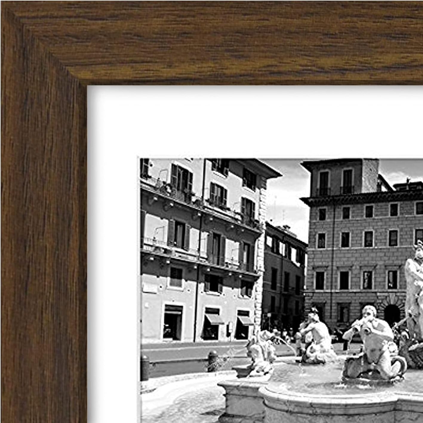 Americanflat 4x6 Collage Picture Frame with Shatter-Resistant Glass - Fits Five 4x6 Photos or Use as One 11x14 Picture Frame - Signature Collection - Collage Frames for Wall Display - Black