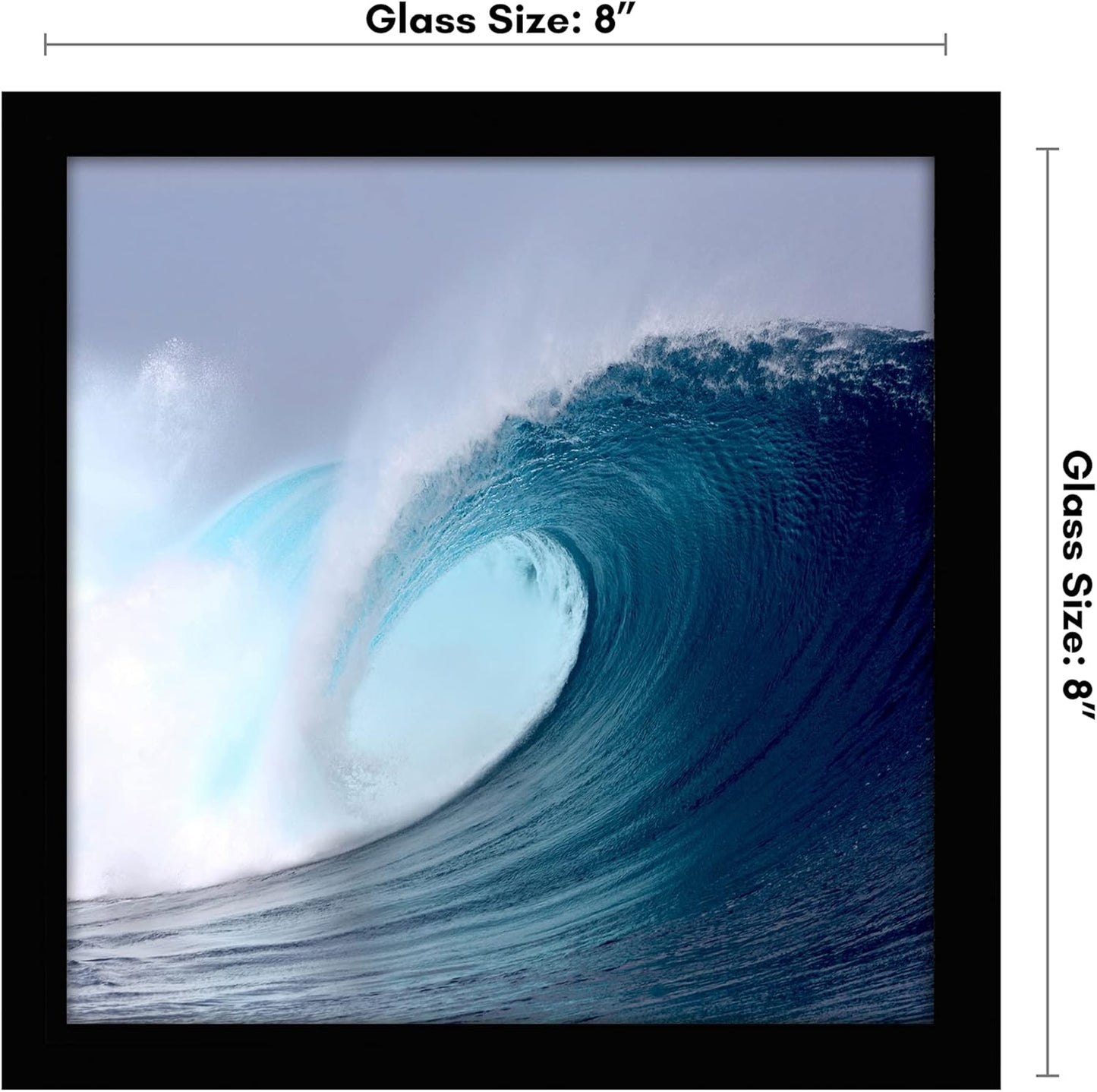 Americanflat 12x18 Poster Frame with Shatter-Resistant Glass - Signature Collection - Gallery-Style Frames Made of Engineered Wood - Photo Frame for Wall Display - Black - Colors C