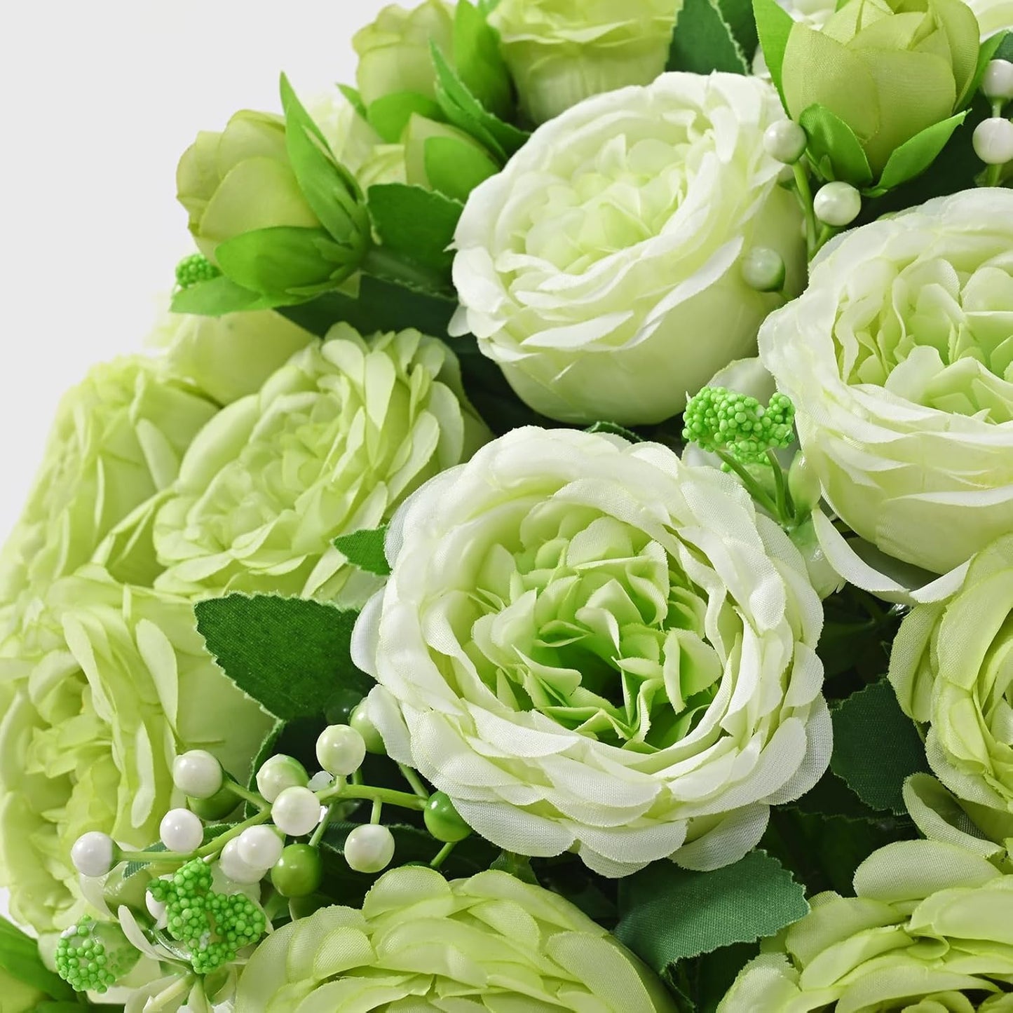 MARTINE MALL 2 Packs Peonies Artificial Flowers, Light Pink Artificial Peonies, Silk Peonies Flowers Fake Peonies Artificial Flowers Peonies Bouquet for Centerpiece Table Wedding Party Home Decor