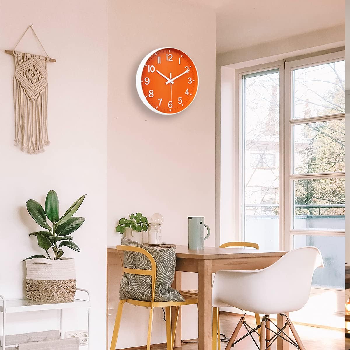 HZDHCLH Wall Clocks Battery Operated,12 inch Silent Non Ticking Modern Wall Clock for Living Room Bedroom Kitchen Office Classroom Decor (Olive Green and Gold)