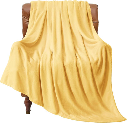 BEDELITE Fleece Blanket Black Throw Blankets for Couch & Bed, Luxury Plush Cozy Fuzzy Blanket 50x60 inches, Super Soft Warm Lightweight Throw Blanket for Travel Camping - Colors A